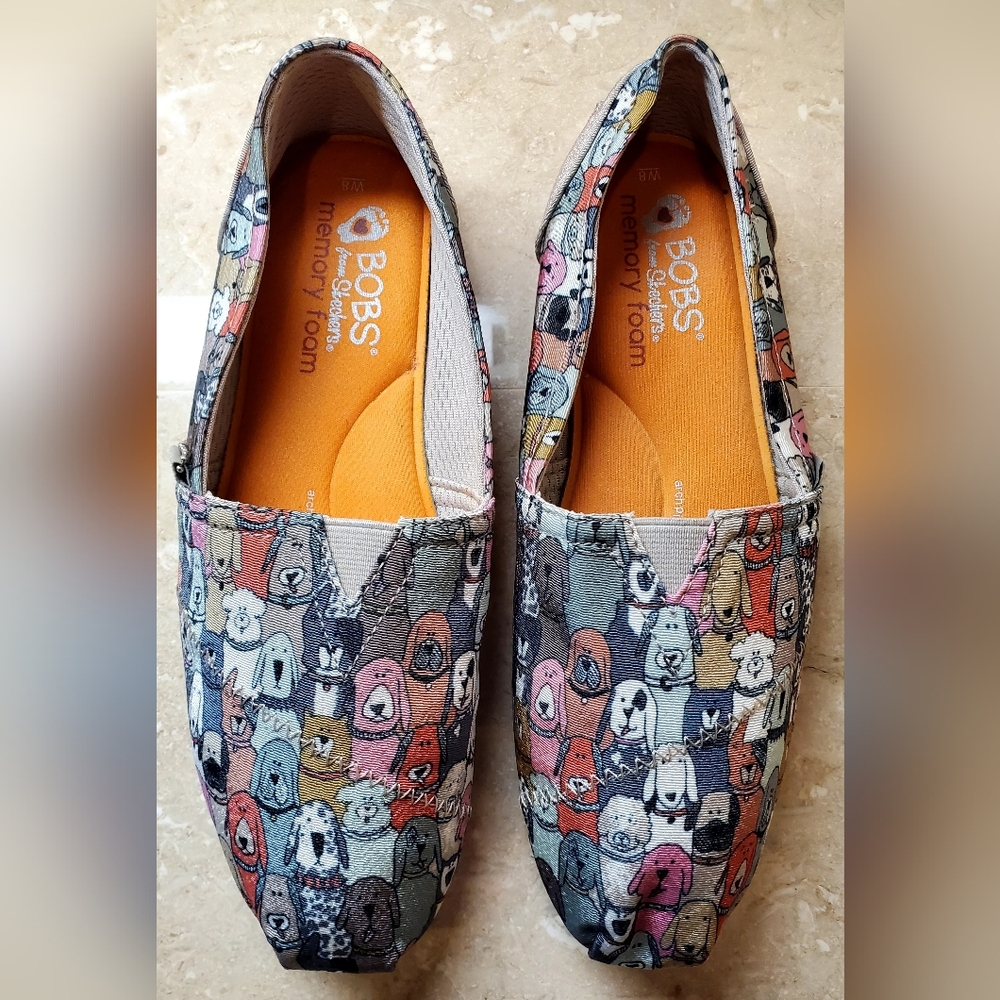 Skechers BOBS Plush Dog Wag Party Slip-on Flats Size 8 - Picture 7 of 10